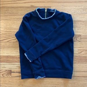 J. Crew Ruffle Trim sweatshirt
